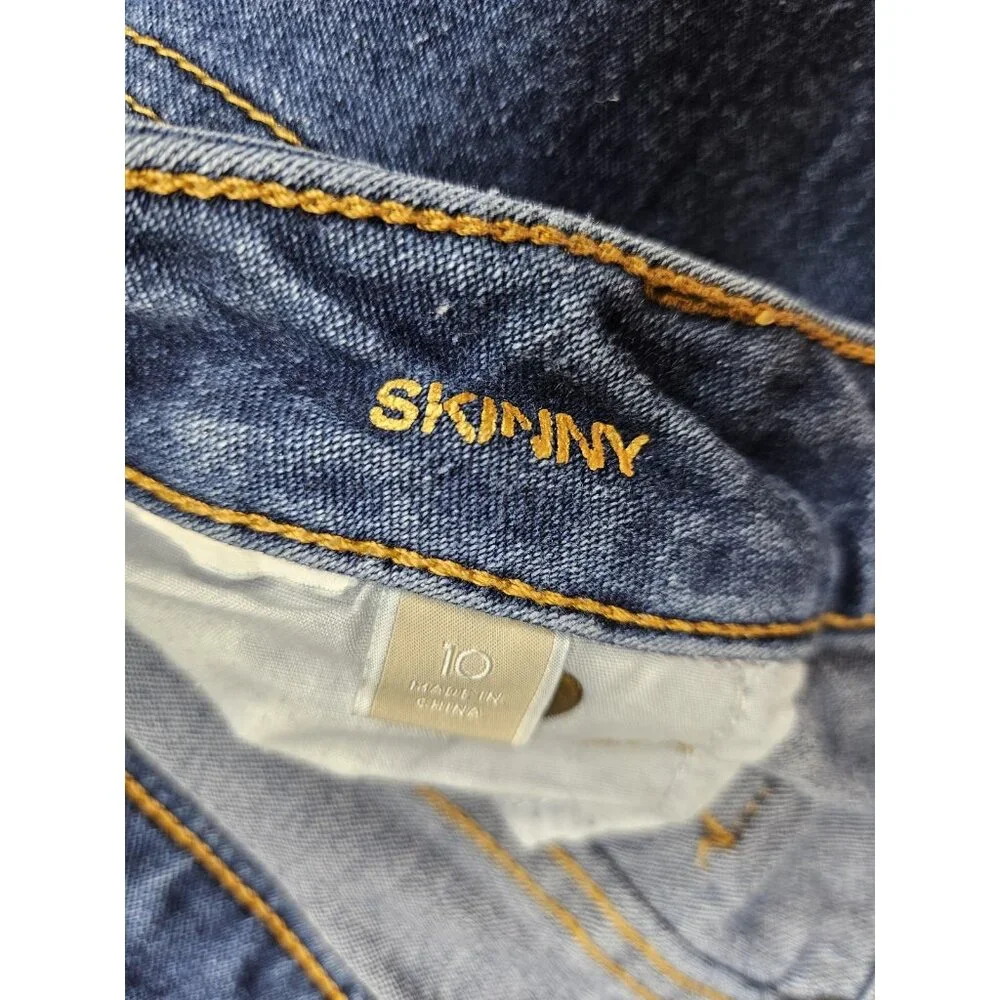 Michael‎ Kors Jeans Womens 10 Blue Skinny Denim Pants Stretch Classic Style